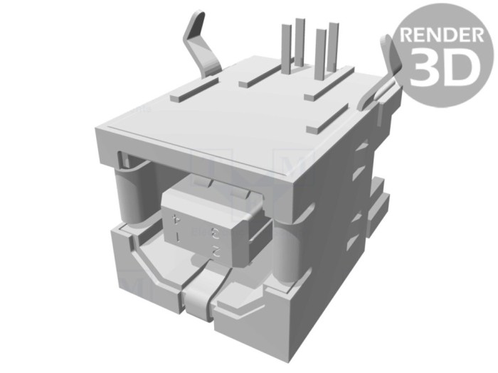 Conector USB B soclu THT 90&deg; aurit TE Connectivity