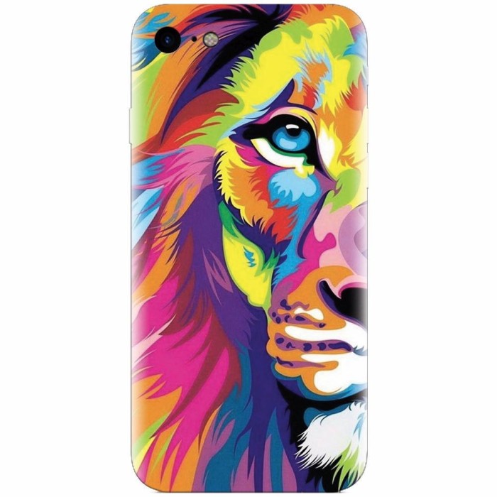 Husa silicon pentru Apple Iphone 5c, Colorfull Lion 002