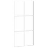 Cumpara ieftin Usa glisanta, alb, 102,5x205 cm, sticla securizata/aluminiu