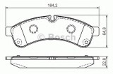 Set placute frana,frana disc IVECO DAILY V autobasculanta (2011 - 2014) BOSCH 0 986 494 335
