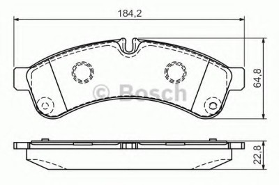 Set placute frana,frana disc IVECO DAILY V platou / sasiu (2011 - 2014) BOSCH 0 986 494 335 foto