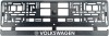 Set 2 bucati, suport numar inmatriculare carbon VW, Autohelix MSA