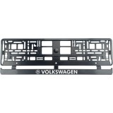 Set 2 bucati, suport numar inmatriculare carbon VW