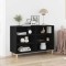 Bufet Negru Stejar vidaXL 103,5x35x70 cm din Lemn Compus