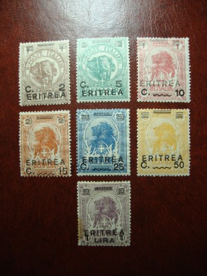 ERITREEA ITALIANA 1922 SERIE MH foto