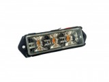 Stroboscop LED Dual Color X3, 12-24V, Galben/Alb, 17 Moduri Flash, IP68, Auto, Durata 100.000 ore