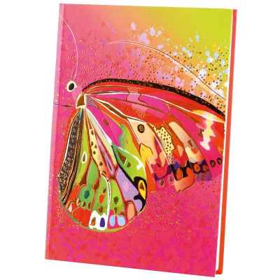 Agenda Goldbuch A5 cu efect special Fluture roz foto