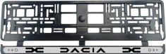 Set 2 bucati, suport numar inmatriculare Dacia