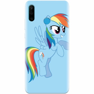 Husa silicon pentru Huawei P30 Lite, Rainbow Dash foto