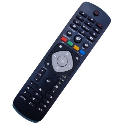 Telecomanda pentru LCD Philips 398GR8BE, neagra cu functia Netflix , compatibila cu telecomanda originala foto