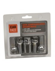 Set 4 Prezoane Antifurt Conice M12x1.50x26 + Cheie Unica, Car Face foto