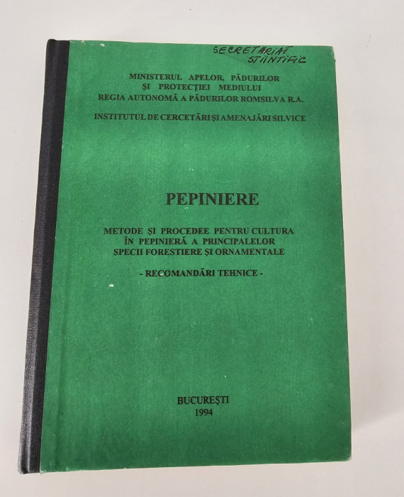 Silvicultura Pepiniere Cultura in pepiniera a principalelor specii forestiere