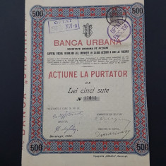 1920 Actiune Banca Urbana / titlu / actiuni