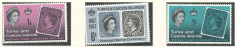 Insulele Turks si Caicos 1967 Mi 214/16 MNH - 100 de ani de timbre foto