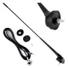 Antena auto AM/FM 40 cm AMiO ANT06, universala, pentru majoritatea vehiculelor cu soclu standard de montaj, montaj usor, tija flexibila