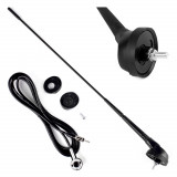 Antena auto AM/FM 40 cm AMiO ANT06, universala, pentru majoritatea vehiculelor cu soclu standard de montaj, montaj usor, tija flexibila