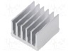 Radiator extrudat, aluminiu, 37.5mm x 36.8mm, naturala, FISCHER ELEKTRONIK - SK 657 37,5 AL