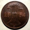 E.291 GERMANIA 1 REICHSPFENNIG 1934 A XF/AUNC, Europa, Bronz