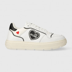 Love Moschino sneakers din piele culoarea alb JA15204G1IJC110A