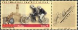 Italia 2003 - Fratii Alinari, fotografie, ciclism, serie neuzata cu vinieta