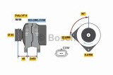 Generator / Alternator RENAULT FLUENCE (L30) (2010 - 2016) BOSCH 0 986 080 410