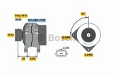 Generator / Alternator RENAULT MEGANE III Cupe (DZ0/1) (2008 - 2016) BOSCH 0 986 080 410