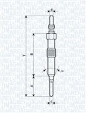 MAGNETI MARELLI 062900089304 Bujie incandescenta