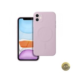 Husa MagSafe pentru Apple iPhone 11 OEM Silicone Mag Roz foto