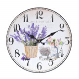 Ceas de perete cu lavanda 34 cm