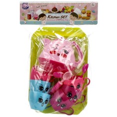 Set vesela bucatarie copii, Mega Creative, Plastic, 3ani+, Multicolor