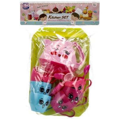 Set vesela bucatarie copii, Mega Creative, Plastic, 3ani+, Multicolor foto