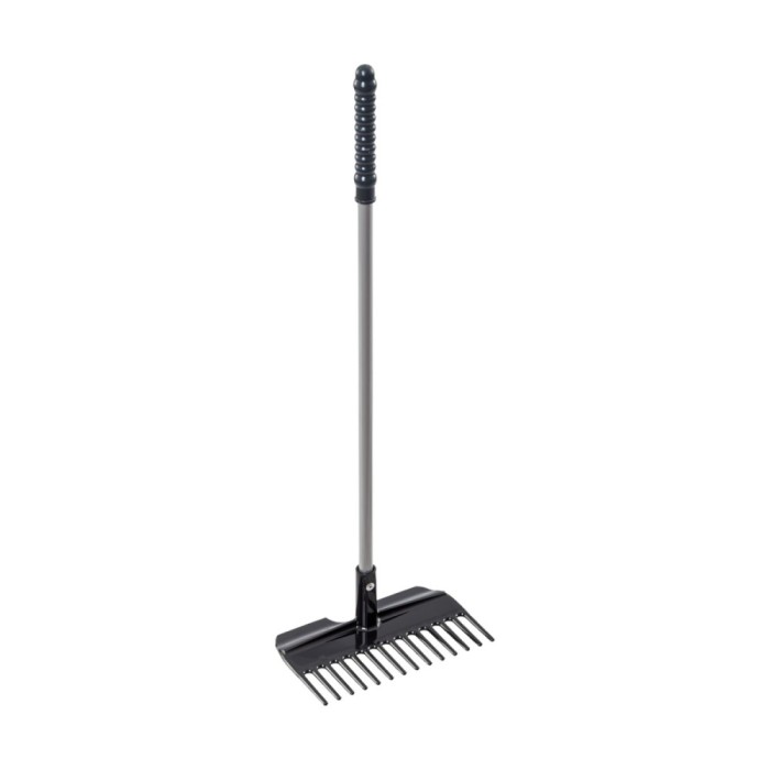 Greblă pentru curățare bălegar, Mistboy Mini, negru, 60&nbsp;cm