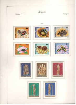 Ungaria.1980/86 ALBUM KABE Colectie timbre nestampilate SU.546 foto