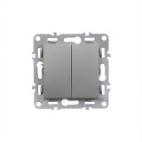 Nova comutator candelabru 10A 250V fără cadru 105 gri