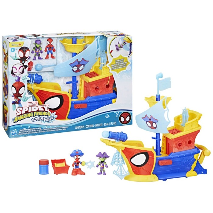 SPIDEY SI PRIETENII LUI UIMITORI MARVEL WATER WEBS NAVA PIRATILOR CU BULE