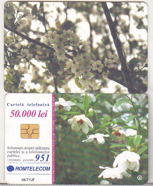 bnk card Cartela telefonica 2002 - Primavara 4 - RO-ROM-0144