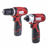 RAIDER Set bormasina cu 2 viteze si surubelnita cu impact, cu 2 acumulatori Li-ion 12 V, 1.5 Ah, Raider Power Tools