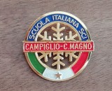 M3 K 11 - Insigna - tematica sport - schi - Scoala italiana de schi