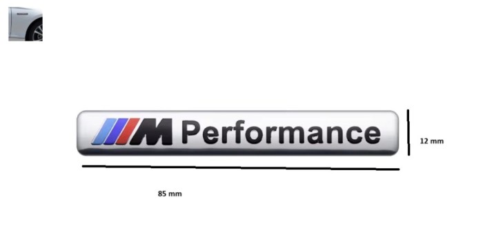 Emblema M performance GRI