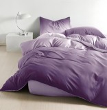 Cumpara ieftin Lenjerie Pat Bumbac 4 Piese Lila, 200x155/200x175 cm, Set Pilota+Cearceaf+2 Fete Perna 55x75cm