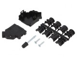 Adaptor Conector D-Sub 9 Pin 45&deg; cu Șuruburi