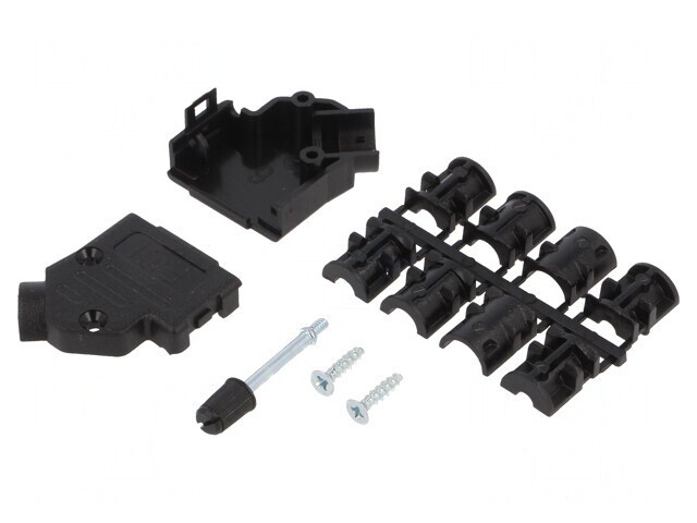 Adaptor Conector D-Sub 9 Pin 45&deg; cu Șuruburi