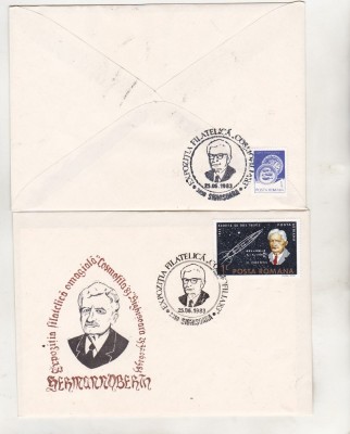 bnk fil Plic ocazional Expofil Cosmofila `83 Sighisoara - Hermann Oberth foto