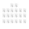 Set 20 carlige adezive transparente, rezistente, multifunctionale, plastic, metal