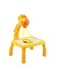 Tabla Desen Proiector Girafa KIK, 6 Modele, 12 Carioci, Joc Educativ Arta Copii, Galben