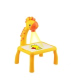 Tabla de desenat cu proiector holografic model girafa, galben