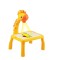 Tabla de desenat cu proiector holografic model girafa, galben