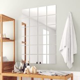 vidaXL Plăci de oglindă, 48 buc., sticlă, pătrat
