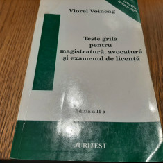 TESTE GRILA PENTRU ADMITEREA IN MAGISTRATURA, AVOCATURA ..- Viorel Voineag -2007