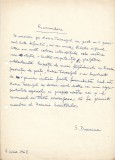 A3453N Document scris și semnat olograf de Sami Damian referitor la Maria Tarangul, 1968